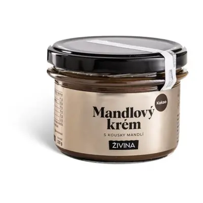 Živina Mandlový krém kakao s kousky mandlí, 220 g