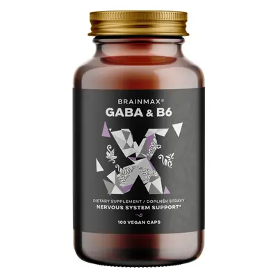 BrainMax GABA & B6 700 mg, 100 rostlinných kapslí