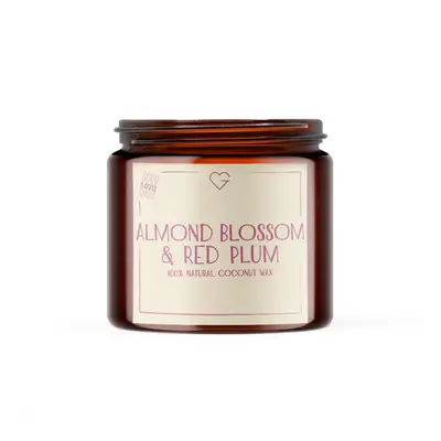 GOODIE Svíčka s bavlněným knotem - Almond Blossom & Red Plum 80 g