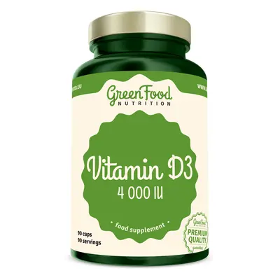 GreenFood Nutrition GreenFood Vitamin D3 4000IU, 90 ks