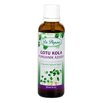 Gotu kola , originální bylinné kapky, 50 ml Dr. Popov