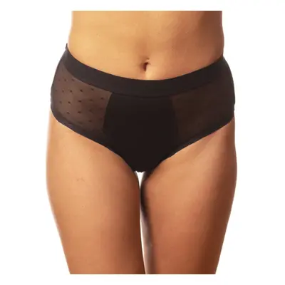 BODYLOK Menstruační kalhotky Hi-waist černé - silná menstruace Velikost: 2XL