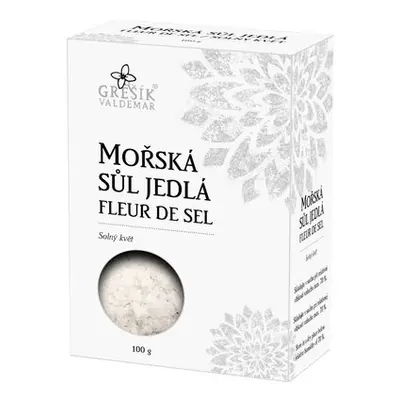 Valdemar Grešík - Natura s.r.o. Sůl Mořská jedlá Fleur de sel 100 g GREŠÍK