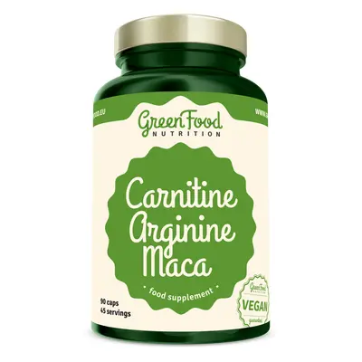 GreenFood Nutrition Carnitin Arginin Maca 90 kapslí