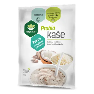 Topnatur Probio kaše Kokos s belgickou čokoládou, 60 g