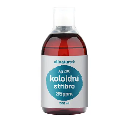 Allnature Koloidní stříbro Ag200 - 25 ppm, 500 ml