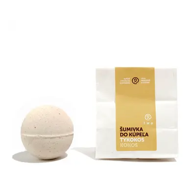 Twocosmetics Šumivá bomba do koupele TYKOKOS, 120 g