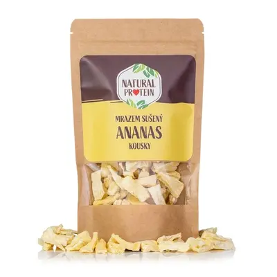 Natural Protein Mrazem sušený ananas-kousky, 45g