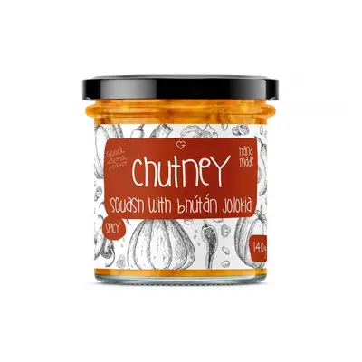 GOODIE Dýňové chutney s chilli Bhut Jolokia 140 g