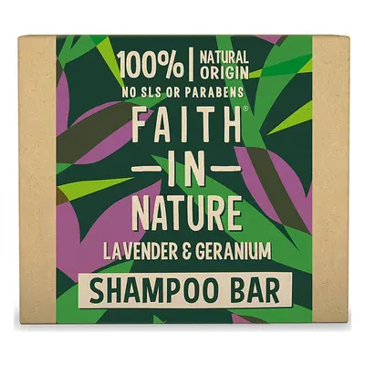 Faith in Nature tuhý šampon levandule a pelargonie, 85g