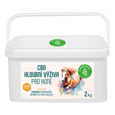 Zelená Země Kloubní výživa pro koně s CBD, 2kg