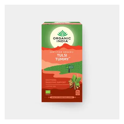 ORGANIC INDIA Tulsi Tummy - správné trávení, 25 sáčků