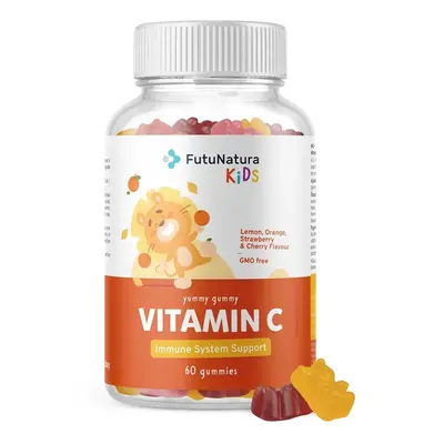 FutuNatura Kids VITAMIN C – Gumové bonbony pro děti, 60ks