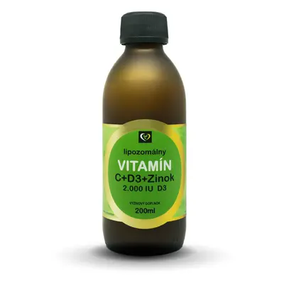 Zdravý Svet Liposomální Vitamín C + Zinek + D3, 200ml