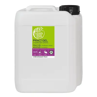 Prací gel z mýdlových ořechů s BIO levandulovou silicí (kanistr) Tierra Verde 5l