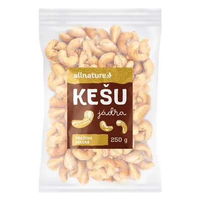 Allnature Kešu pražené solené, 250 g