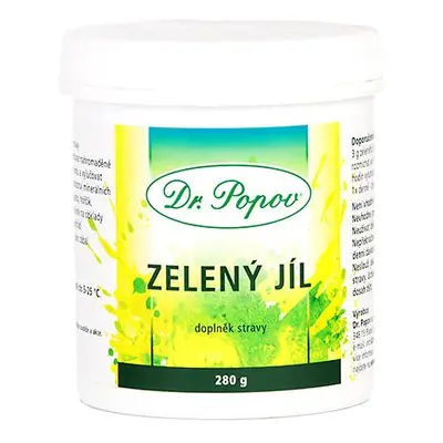 Zelený jíl, prášek, 280 g Dr. Popov