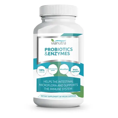 Vianutra Probiotics & Enzymes Vianutra, 60 kapslí