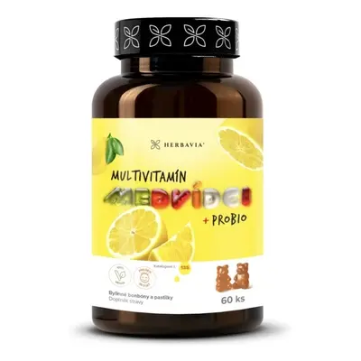 Herbavia Multivitamín medvídci + probio, 60 ks