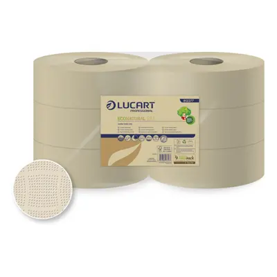 Lucart Professional Lucart Econatural 23J jumbo - toaletní papír 190 m, 6 ks