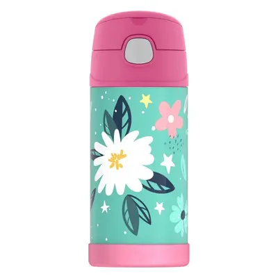 THERMOS Dětská termoska s brčkem - wild flowers 0,355