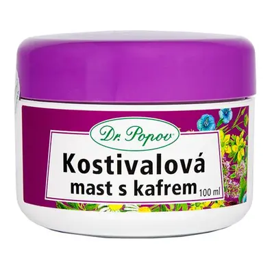 Kostivalová mast s kafrem, 100 ml Dr. Popov