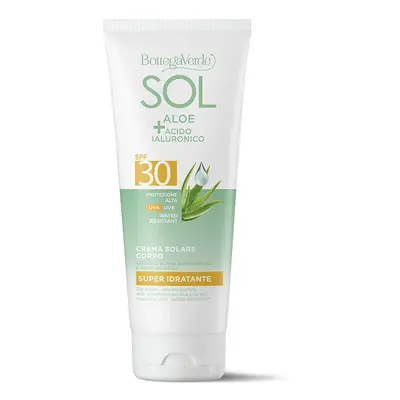 Bottega Verde SOL ALOE + KYSELINA HYALURONOVÁ Voděodolný opalovací krém na tělo SPF 30