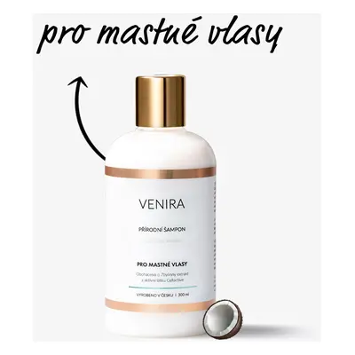 VENIRA přírodní šampon pro mastné vlasy, 300 ml