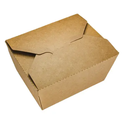 EcoPack Papírový box EKO na jídlo 114x90x64 mm kraft s chlopněmi 750 ml bal/50 ks Balení: 500