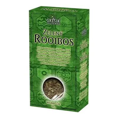 Valdemar Grešík - Natura s.r.o. Zelený Rooibos 70 g krab. GREŠÍK Čaje 4 světadílů