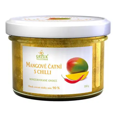 Valdemar Grešík - Natura s.r.o. GREŠÍK Mangové čatní s chilli 210 g