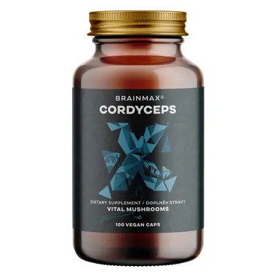 BrainMax Cordyceps extrakt 500 mg, 100 rostlinných kapslí