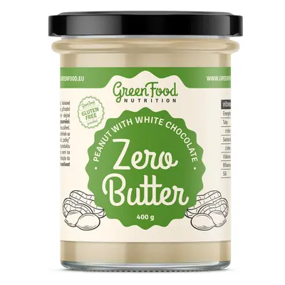 GreenFood Nutrition Zero Butter Arašídový krém s bílou čokoládou 400g