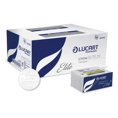 Lucart Professional Lucart Strong Elite Z 4 - papírové ručníky, 23x23,5, 18KS