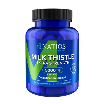 Natios Milk Thistle Extract, Ostropestřec 5000 mg, 90 kapslí