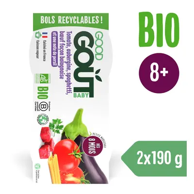 Good Gout BIO Špagety s lilkem a hovězím masem (2x190 g)