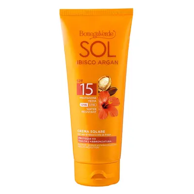 Bottega Verde SOL IBIŠEK A ARGAN Voděodolný opalovací krém SPF 15, 200ml