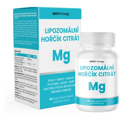 MOVit Energy MOVit Lipozomální Hořčík Citrát, 60 veganských kapslí