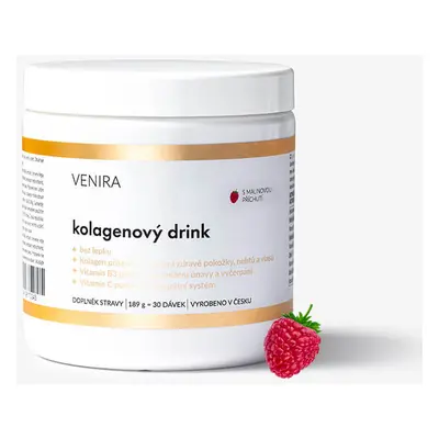 VENIRA kolagenový drink pro vlasy, nehty a pleť - malina, 189 g