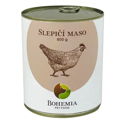 Bohemia Pet Food BOHEMIA Slepičí maso ve vlastní šťávě 800g