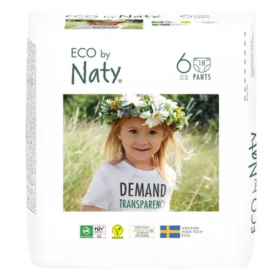 Natahovací plenkové kalhotky ECO by Naty XL 16+ kg (18 ks)