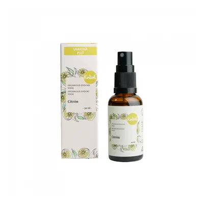 Kvitok Ovocná voda - citron BIO, 30 ml