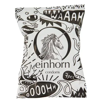 Einhorn Kondomy STANDARD - "Sperma monstrum" - veganské, bez parfemace, 7 ks