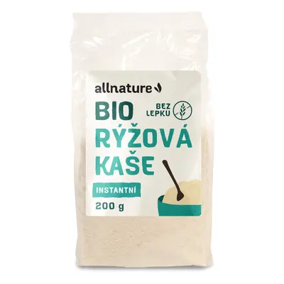 Allnature Bezlepková Rýžová kaše instantní BIO, 200 g