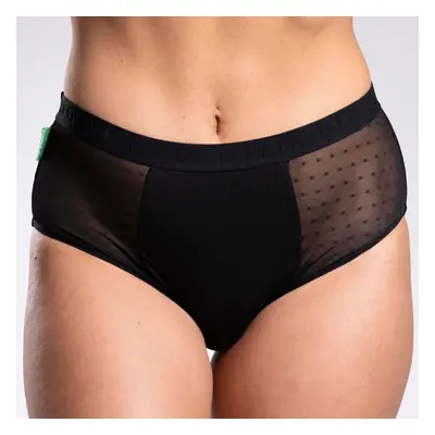 BODYLOK Menstruační kalhotky Hi-waist černé - střední menstruace Velikost: 2XL