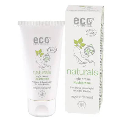 Eco Cosmetics Noční krém BIO - s granátovým jablkem a ženšenem, 50 ml