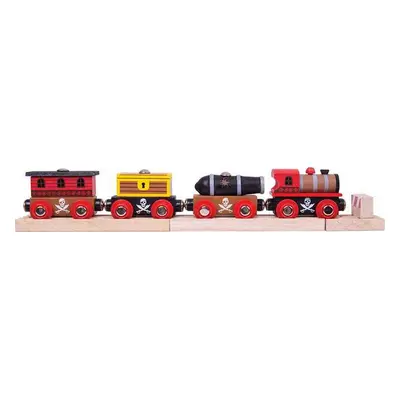 Bigjigs Rail Pirátský vlak + 3 koleje