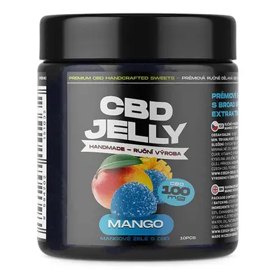 CZECHCBD CBD Jelly 200 mg - modré mango, 20 ks