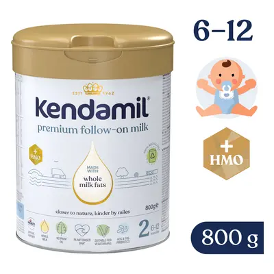 Premium pokračovací kojenecké mléko 2 HMO Kendamil 800g