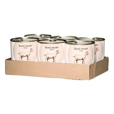 Bohemia Pet Food SIX PACK BOHEMIA Kozí maso ve vlastní šťávě 800g